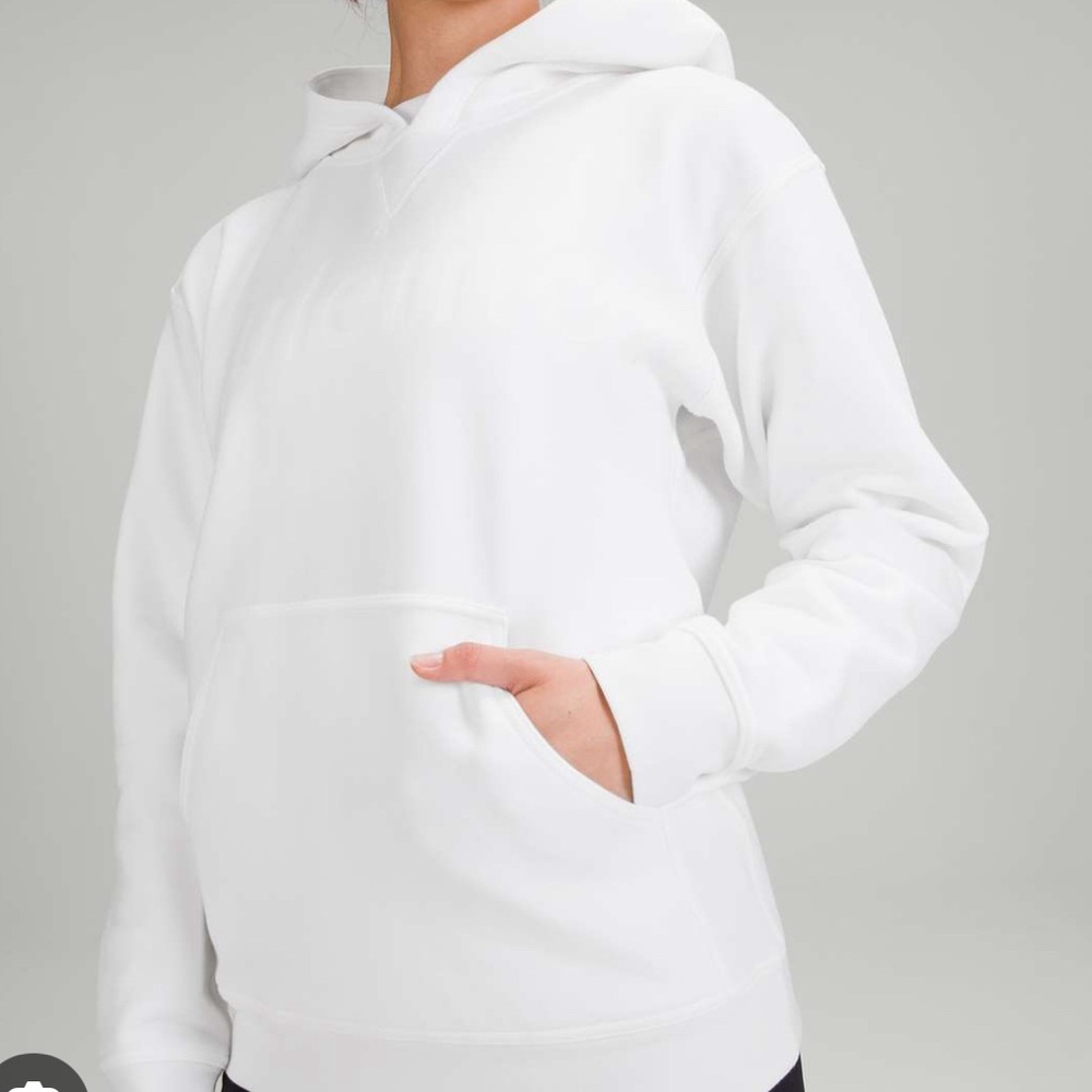 Women's White Lululemon Hoodie